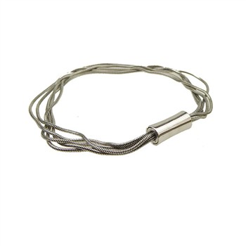 Armbånd & halskæde - 5 rk. Slange Let oxyderet 21cm, fra San - Links of Joy