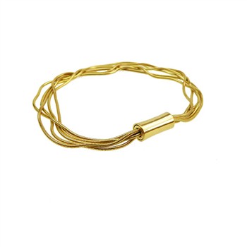 Armbånd & halskæde - 5 rk. Slange Forgyldt 21cm, fra San - Links of Joy