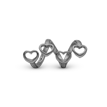 Family Hearts - Charm 6 mm, fra Christina Jewelry & Watches