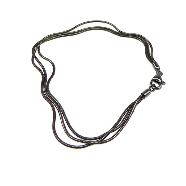 Armbånd & halskæde - 3 rk. Slange - Oxyderet 20cm, fra San - Links of Joy