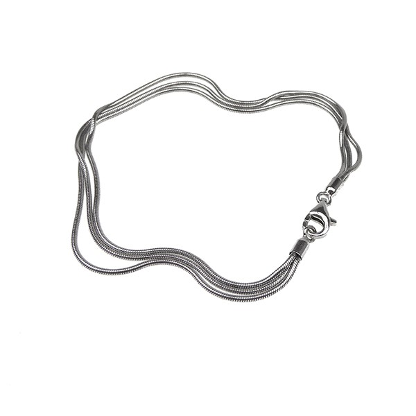 Armbånd & halskæde - 3 rk. Slange - Blank 16cm, fra San - Links of Joy