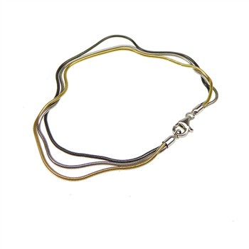 Armbånd & halskæde - 3 rk Slange & 3 farvet 21cm, fra San - Links of Joy
