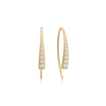 Guld ørehænger, fra Støvring Design