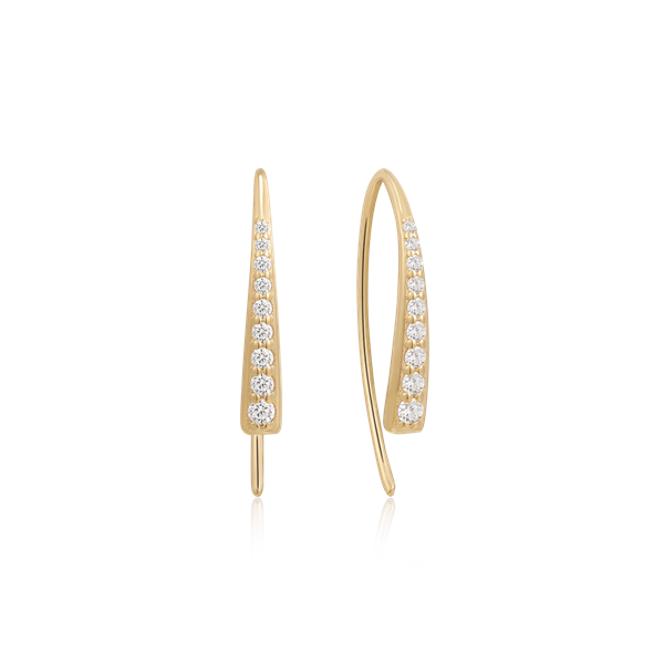 Guld ørehænger, fra Støvring Design