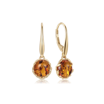 Guld ørehænger, fra Støvring Design