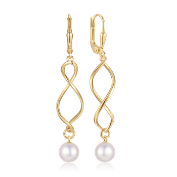 Guld ørehænger, fra Støvring Design