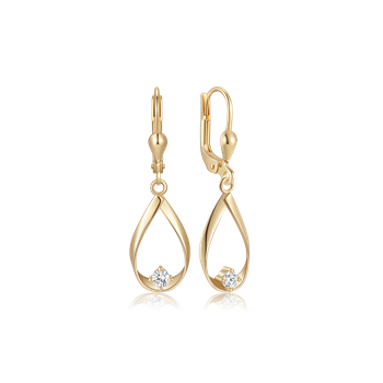 Guld ørehænger, fra Støvring Design