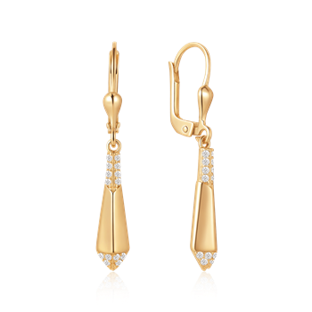 Guld ørehænger, fra Støvring Design