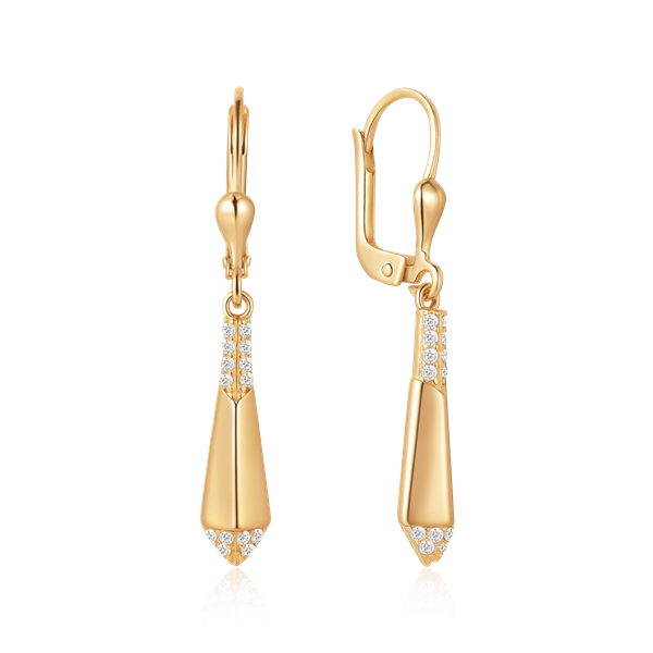 Guld ørehænger, fra Støvring Design