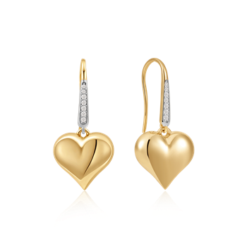 Guld ørehænger, fra Støvring Design