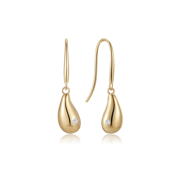 Guld ørehænger, fra Støvring Design