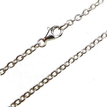 Armbånd & halskæde - Ankerkæde/Blank 0,6mm 100cm, fra San - Links of Joy
