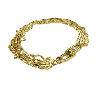 Armbånd & halskæde - Forgyldt m.Magnetlås 21cm, fra San - Links of Joy