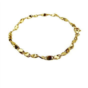 Armbånd & halskæde - Forgyldt 21cm, fra San - Links of Joy