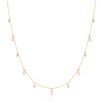 Guld collier, fra Støvring Design