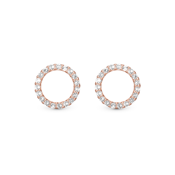Topaz Sparkling Circle - Ørestikker , fra Christina Jewelry & Watches