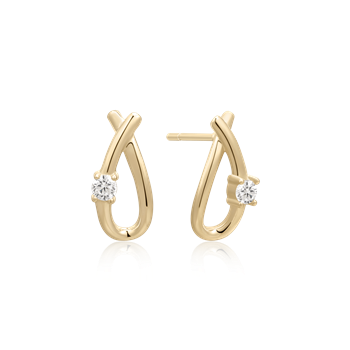 Guld ørestikker, fra Støvring Design