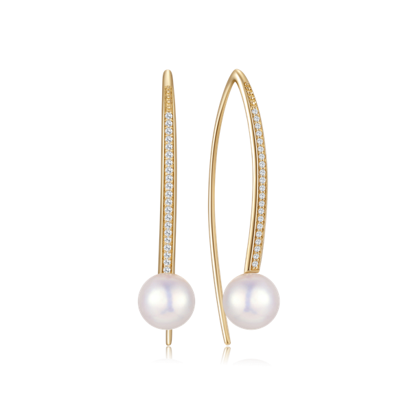 Guld ørehænger, fra Støvring Design