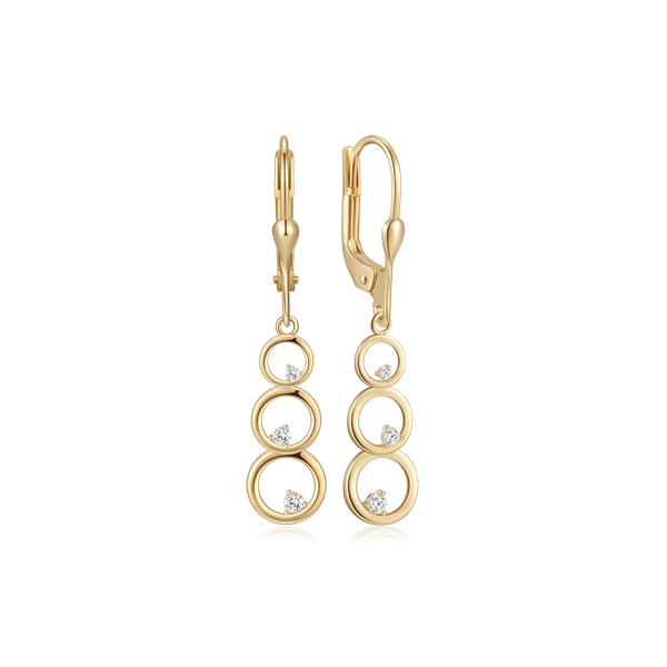 Guld ørehænger, fra Støvring Design