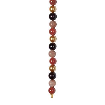 Sun stone, karneol, granat, MOP 12mm system-kæde, fra Heinzendorff