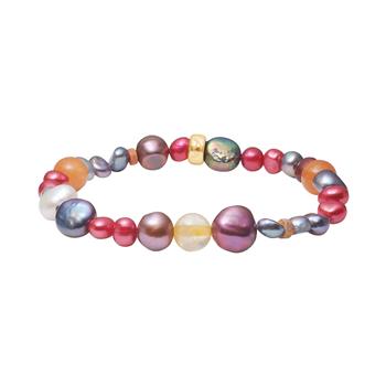 Apatit, Peridot, ametyst, amazonite, sol sten, fvkp. Hematit armbånd, fra Heinzendorff