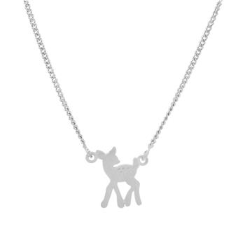 Rhd. sølv vedhæng bambi 13mm inkl. kæde 40+5cm, fra Noa Kids