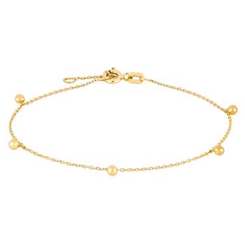 8 kt. guldarmbånd m/5 kugler, fra Siersbøl