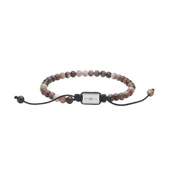 SON armbånd forstenet træ og stål 4mm, 19-25cm, fra Son of Noa