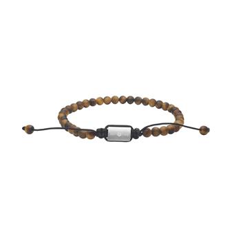 SON armbånd mat gul tigerøje 4mm, 19cm - 25cm, fra Son of Noa
