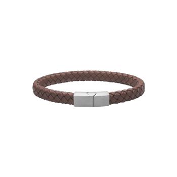 SON armbånd brun kalveskind 8mm - 23cm, fra Son of Noa