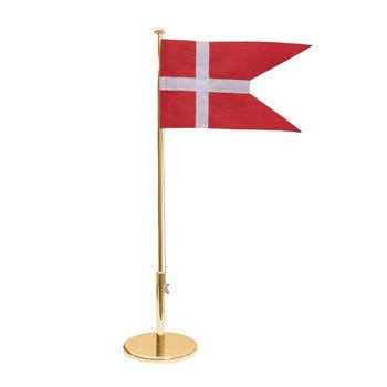 Forgyldt flagstang uden motiver, 40 cm, fra Noa Kids