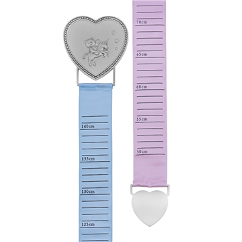 Fortinnet målebånd m. lyserød og lyseblåt bånd, fra Noa Kids