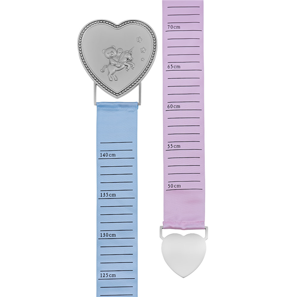 Fortinnet målebånd m. lyserød og lyseblåt bånd, fra Noa Kids