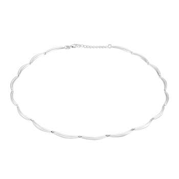 Rhod. sølvcollier BANAN, fra Siersbøl