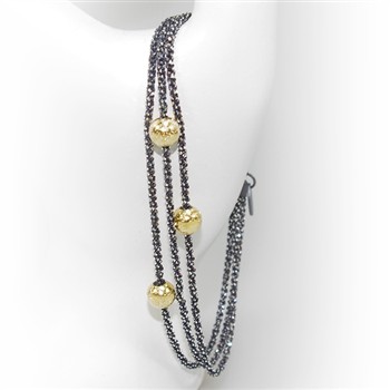 Armbånd & Halskæde - 3 rk. med 3 stk Magic Beads-Ø6mm 19cm, fra San - Links of Joy