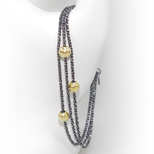 Armbånd & Halskæde - 3 rk. med 3 stk Magic Beads-Ø6mm 19cm, fra San - Links of Joy