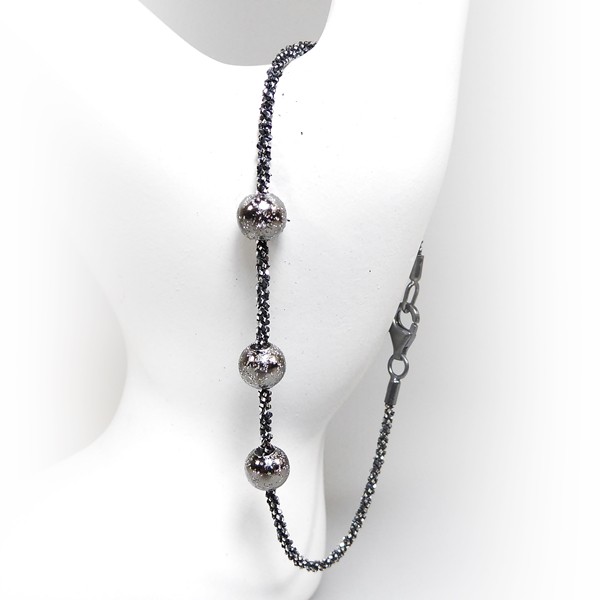 Arm - Halskæde m. 3 stk Magic Beads -Ø6mm 17cm, fra San - Links of Joy