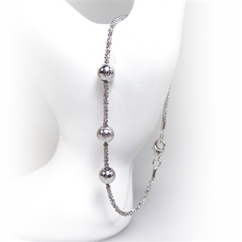 Arm - Halskæde m.3 stk Magic Beads - Ø6mm 60cm, fra San - Links of Joy