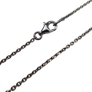 Armbånd & halskæde - Mirror Anchor - Sterling/Ruthenium 0,4mm 90cm, fra San - Links of Joy