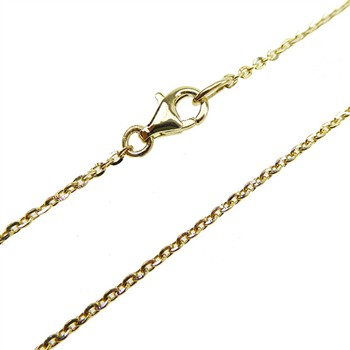 Armbånd & halskæde - Mirror Anchor - Sterling/forgyldt 0,4mm 90cm, fra San - Links of Joy