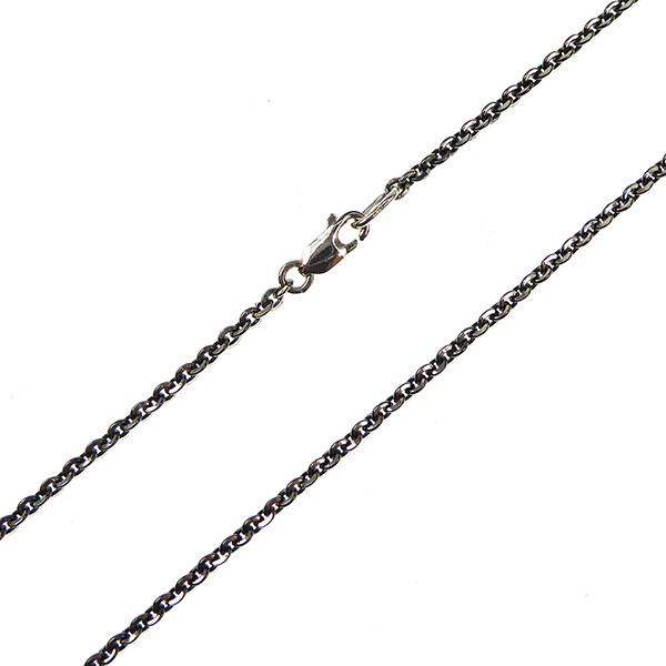 Armbånd & halskæde - Mirror Anchor - Sterling/Ruthenium 0,5mm 21cm, fra San - Links of Joy