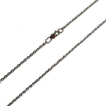 Armbånd & halskæde - Mirror Anchor - Sterlingsilver/rhodium 0,5mm 21cm, fra San - Links of Joy