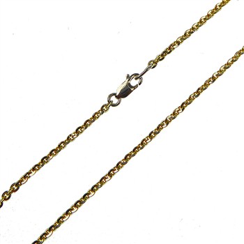 Armbånd & halskæde - Mirror Anchor - Sterling/forgyldt 0,5mm 21cm, fra San - Links of Joy