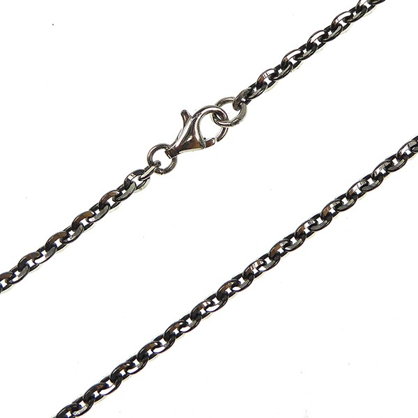 Armbånd & halskæde - Mirror Anchor - Sterling/Ruthenium 0,8mm 21cm, fra San - Links of Joy
