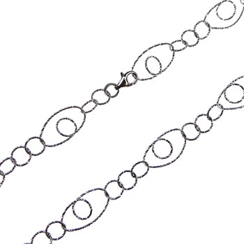 Brace/Necklace-Sterlingsilver/rhodium 90cm, fra San - Links of Joy