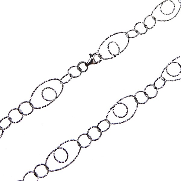 Brace/Necklace-Sterlingsilver/rhodium 50cm, fra San - Links of Joy