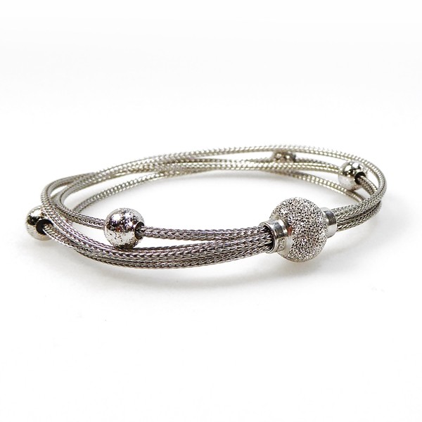 Armbånd & halskæde - 4 rk. med Magnetlås - Rhodineret 19cm, fra San - Links of Joy