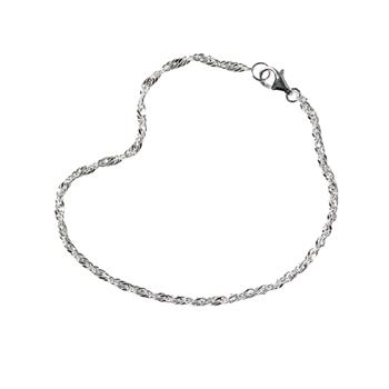 Singapore kæde 2mm - Armbånd & Halskæde - 925/Blank 60cm, fra San - Links of Joy