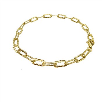 Armbånd & halskæde - 925/Forgyldt 21cm, fra San - Links of Joy