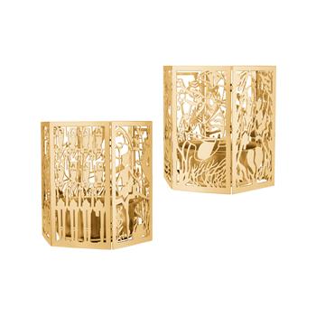 2-pk lysestage - Den standhaftige tinsoldat - 18k fg, fra H.C. Andersen Home